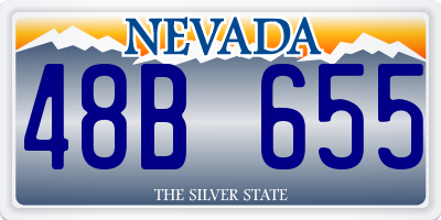 NV license plate 48B655