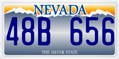 NV license plate 48B656