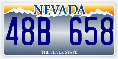 NV license plate 48B658