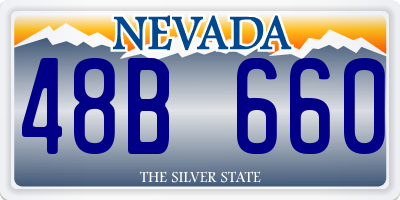 NV license plate 48B660