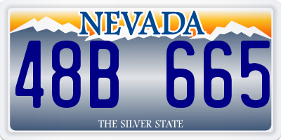 NV license plate 48B665