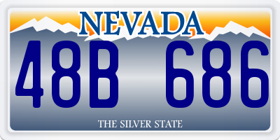 NV license plate 48B686