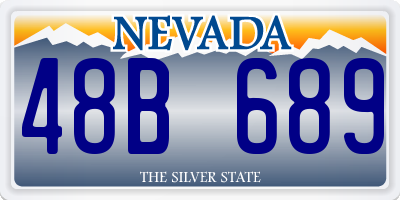 NV license plate 48B689