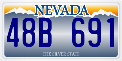 NV license plate 48B691
