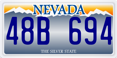 NV license plate 48B694