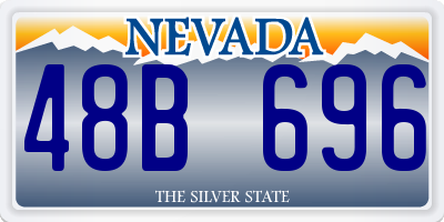 NV license plate 48B696