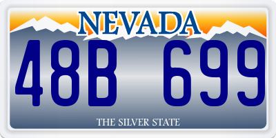 NV license plate 48B699