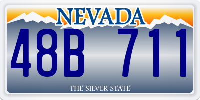 NV license plate 48B711