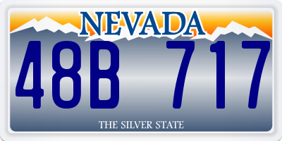 NV license plate 48B717