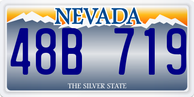 NV license plate 48B719