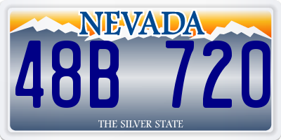NV license plate 48B720