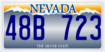 NV license plate 48B723