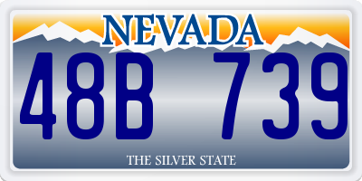 NV license plate 48B739