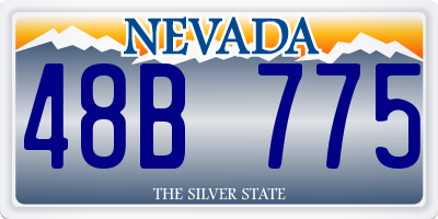 NV license plate 48B775