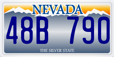 NV license plate 48B790