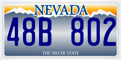 NV license plate 48B802