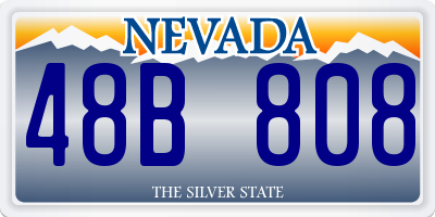 NV license plate 48B808