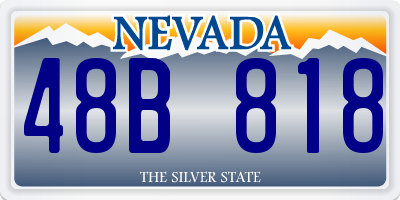 NV license plate 48B818