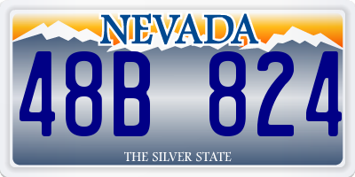 NV license plate 48B824