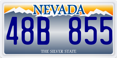 NV license plate 48B855