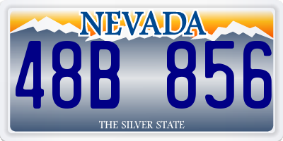 NV license plate 48B856