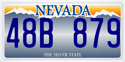 NV license plate 48B879