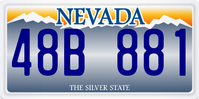 NV license plate 48B881