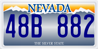 NV license plate 48B882