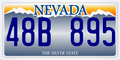 NV license plate 48B895