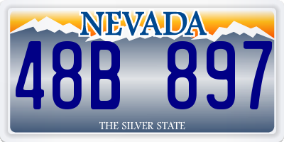 NV license plate 48B897