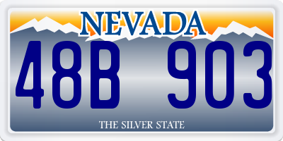 NV license plate 48B903