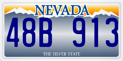 NV license plate 48B913