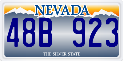 NV license plate 48B923