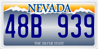 NV license plate 48B939