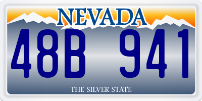 NV license plate 48B941