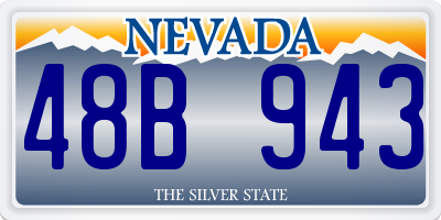 NV license plate 48B943