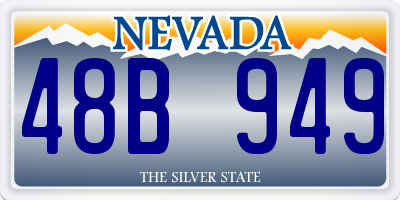 NV license plate 48B949