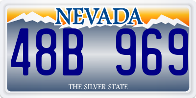 NV license plate 48B969