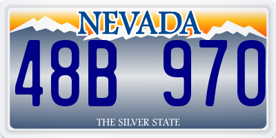 NV license plate 48B970