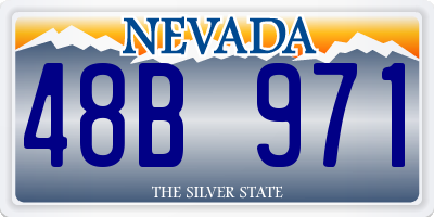 NV license plate 48B971