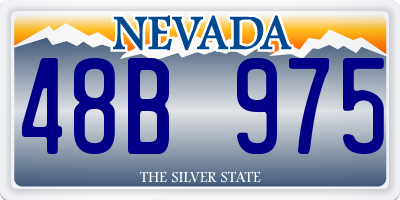 NV license plate 48B975