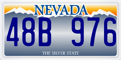 NV license plate 48B976