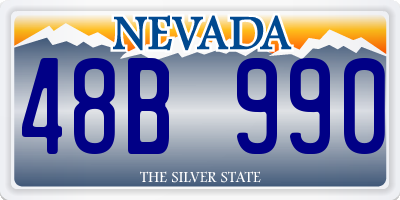 NV license plate 48B990