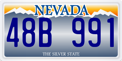 NV license plate 48B991
