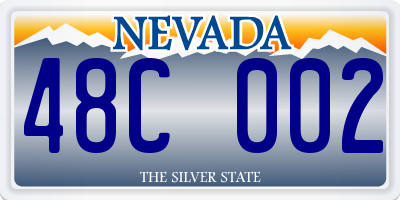 NV license plate 48C002