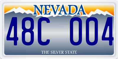 NV license plate 48C004