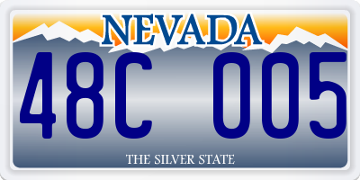 NV license plate 48C005