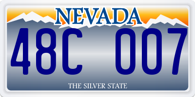 NV license plate 48C007