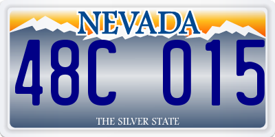 NV license plate 48C015