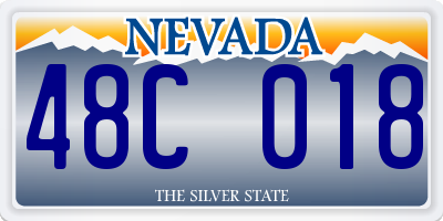 NV license plate 48C018